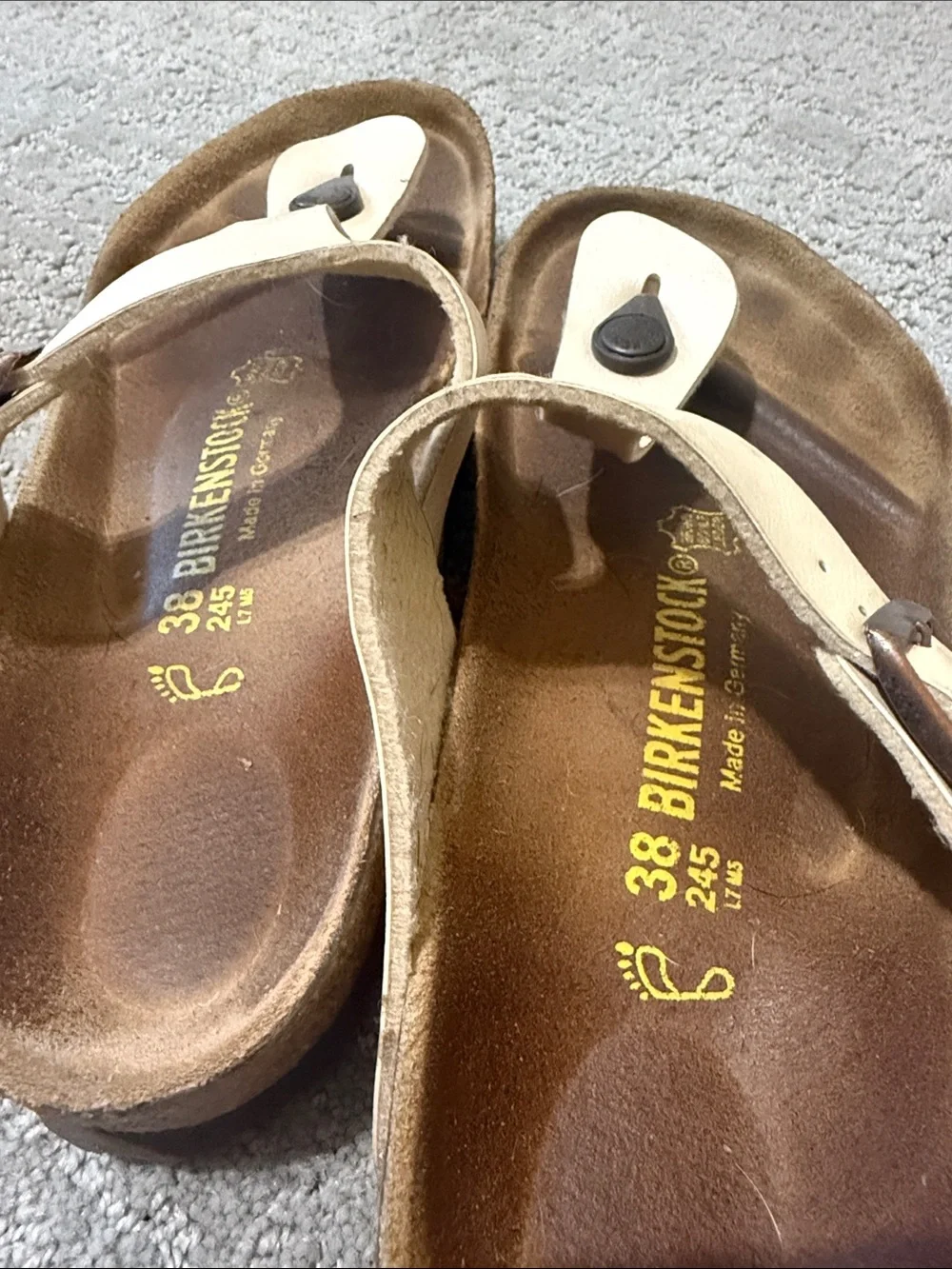 Birkenstock Toe-Post Sandals with Adjustable Buckle women’s size 38